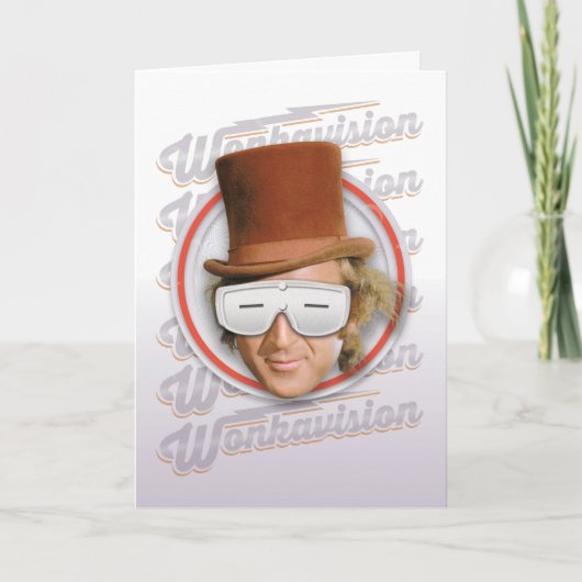 Willy Wonka in Wonkavision Goggles Karte (Vorderseite)