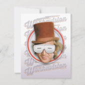 Willy Wonka in Wonkavision Goggles Mitteilungskarte (Vorderseite)