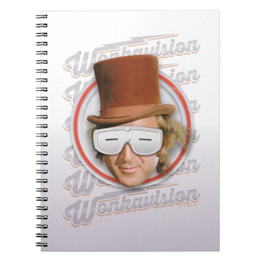 Willy Wonka in Wonkavision Goggles Notizblock (Vorderseite)