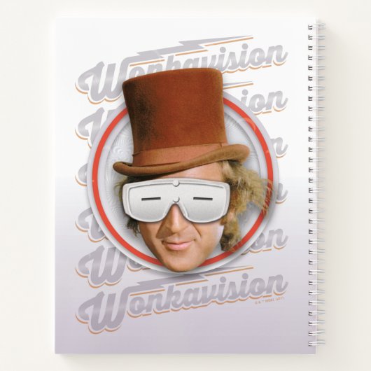 Willy Wonka in Wonkavision Goggles Notizblock (Rückseite)
