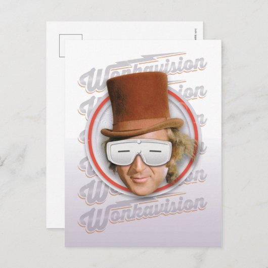 Willy Wonka in Wonkavision Goggles Postkarte (Vorne/Hinten)