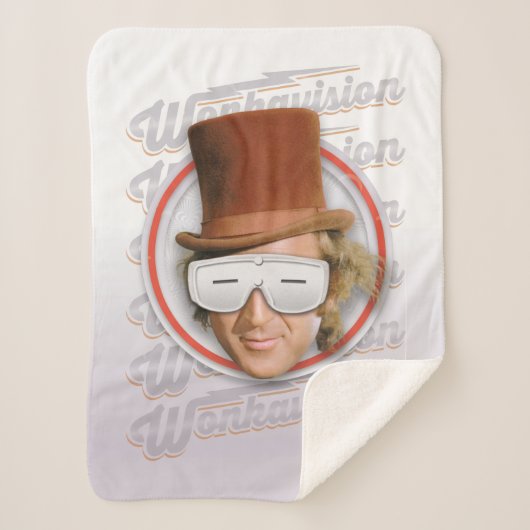 Willy Wonka in Wonkavision Goggles Sherpadecke (Vorderseite)