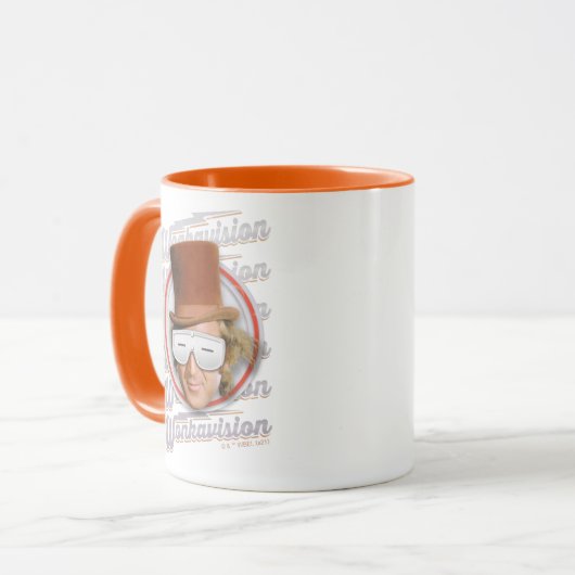 Willy Wonka in Wonkavision Goggles Tasse (Vorderseite Links)