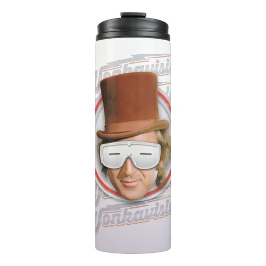 Willy Wonka in Wonkavision Goggles Thermosbecher (Vorderseite)