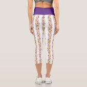 Willy Wonka Lickable Wallpaper Pattern Capri Leggings (Rückseite)