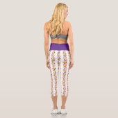 Willy Wonka Lickable Wallpaper Pattern Capri Leggings (Rückseite)