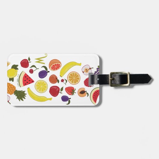 Willy Wonka Lickable Wallpaper Pattern Gepäckanhänger (Vorderseite horizontal)