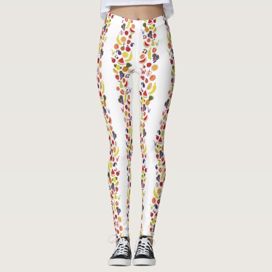 Willy Wonka Lickable Wallpaper Pattern Leggings (Vorderseite)