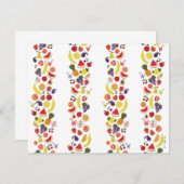 Willy Wonka Lickable Wallpaper Pattern Mitteilungskarte (Vorne/Hinten)