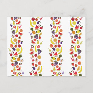 Willy Wonka Lickable Wallpaper Pattern Postkarte