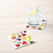 Willy Wonka Lickable Wallpaper Pattern Rechteckiger Pappuntersetzer (Vor Ort)