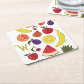 Willy Wonka Lickable Wallpaper Pattern Rechteckiger Pappuntersetzer (angewinkelt)