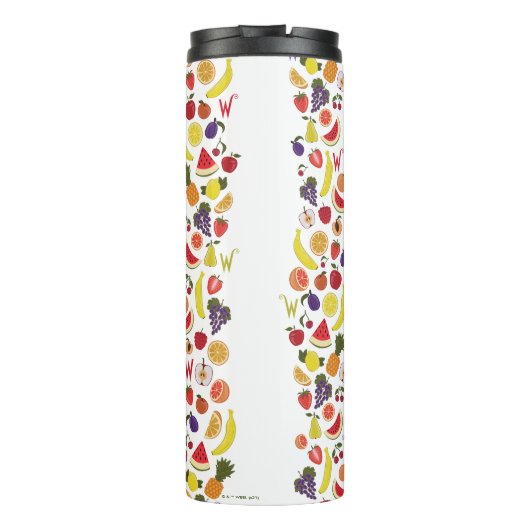 Willy Wonka Lickable Wallpaper Pattern Thermosbecher (Rückseite)