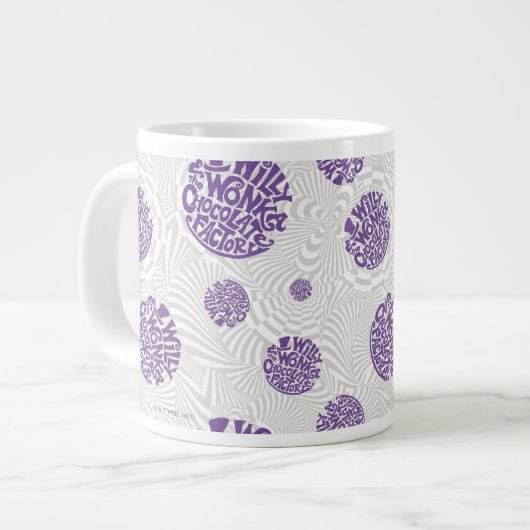 Willy Wonka Logo Psychedelic Graphic Jumbo-Tasse (Vorderseite Links)