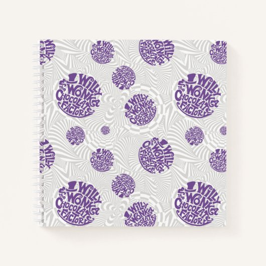 Willy Wonka Logo Psychedelic Graphic Notizblock (Vorderseite)