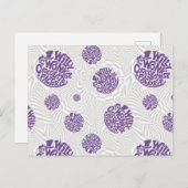 Willy Wonka Logo Psychedelic Graphic Postkarte (Vorne/Hinten)
