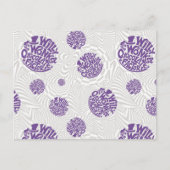 Willy Wonka Logo Psychedelic Graphic Postkarte (Vorderseite)