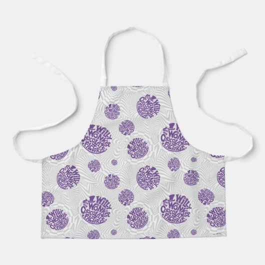 Willy Wonka Logo Psychedelic Graphic Schürze (Vorderseite)