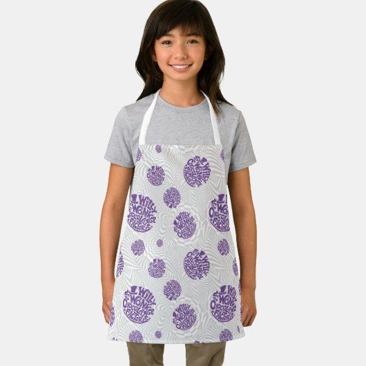 Willy Wonka Logo Psychedelic Graphic Schürze (Insitu)