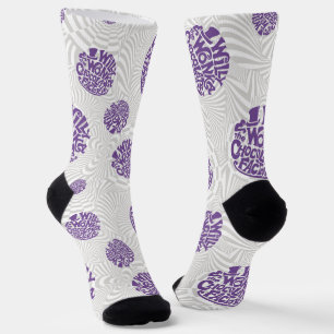 Willy Wonka Logo Psychedelic Graphic Socks Socken