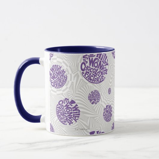 Willy Wonka Logo Psychedelic Graphic Tasse (Links)