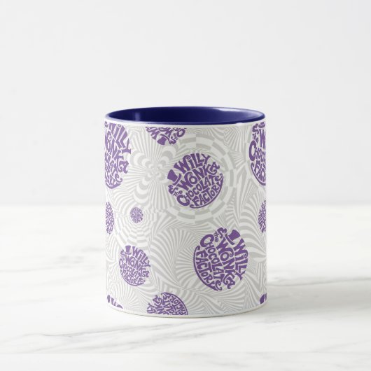 Willy Wonka Logo Psychedelic Graphic Tasse (Zentrum)