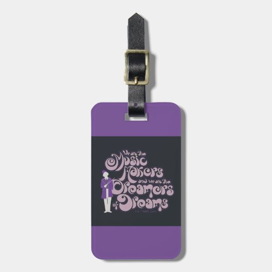 Willy Wonka - Musikmacher, Träume von Träumen Gepäckanhänger (Vorderseite vertikal)