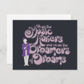 Willy Wonka - Musikmacher, Träume von Träumen Mitteilungskarte (Vorne/Hinten)