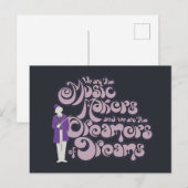 Willy Wonka - Musikmacher, Träume von Träumen Postkarte (Vorne/Hinten)