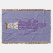 Willy Wonka Quote Silhouette Decke (Vorderseite)