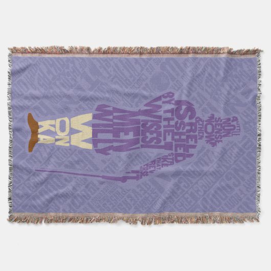 Willy Wonka Quote Silhouette Decke (Vorderseite)