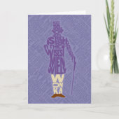 Willy Wonka Quote Silhouette Karte (Vorderseite)