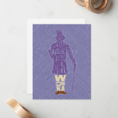 Willy Wonka Quote Silhouette Mitteilungskarte (Vorderseite/Rückseite Beispiel)