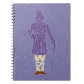 Willy Wonka Quote Silhouette Notizblock (Vorderseite)