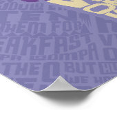 Willy Wonka Quote Silhouette Poster (Ecke)