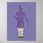 Willy Wonka Quote Silhouette Poster (Vorne)
