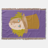 Willy Wonka Stenciled Face Graphic Decke (Vorderseite)