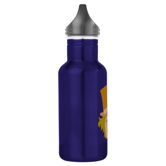 Willy Wonka Stenciled Face Graphic Edelstahlflasche (Links)