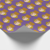 Willy Wonka Stenciled Face Graphic Geschenkpapier (Ecke)