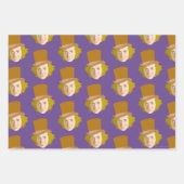 Willy Wonka Stenciled Face Graphic Geschenkpapier Set (Vorderseite 3)
