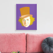 Willy Wonka Stenciled Face Graphic Leinwanddruck (Insitu (Wohnzimmer))