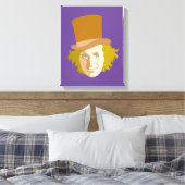 Willy Wonka Stenciled Face Graphic Leinwanddruck (Insitu (Schlafzimmer))