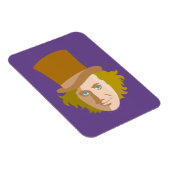 Willy Wonka Stenciled Face Graphic Magnet (Rechte Seite)