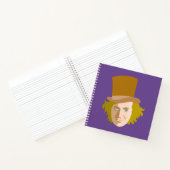 Willy Wonka Stenciled Face Graphic Notizblock (Innenseite)