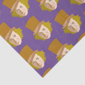 Willy Wonka Stenciled Face Graphic Seidenpapier (Ausschnitt)