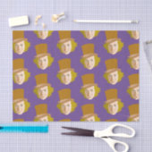 Willy Wonka Stenciled Face Graphic Seidenpapier (Handwerk)