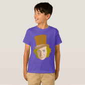 Willy Wonka Stenciled Face Graphic T-Shirt (Vorne ganz)