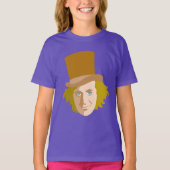 Willy Wonka Stenciled Face Graphic T-Shirt (Vorderseite)