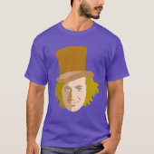 Willy Wonka Stenciled Face Graphic T-Shirt (Vorderseite)