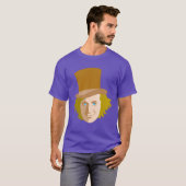 Willy Wonka Stenciled Face Graphic T-Shirt (Vorne ganz)